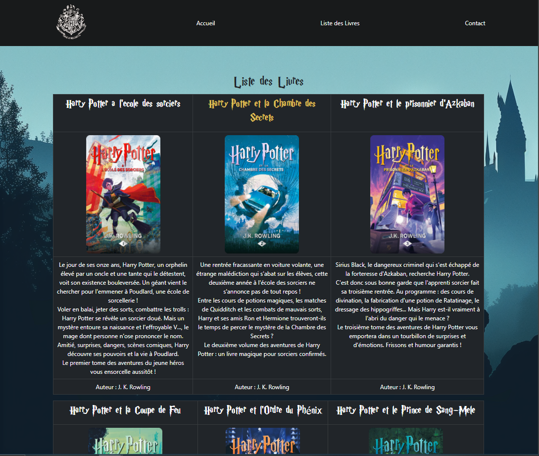 HarryPotter-Projet